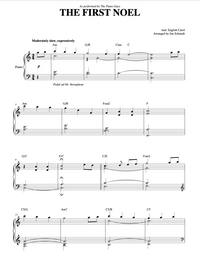 Thumbnail for The First Noel - Piano Solo - Sheet Music Single (PDF DOWNLOAD ONLY)