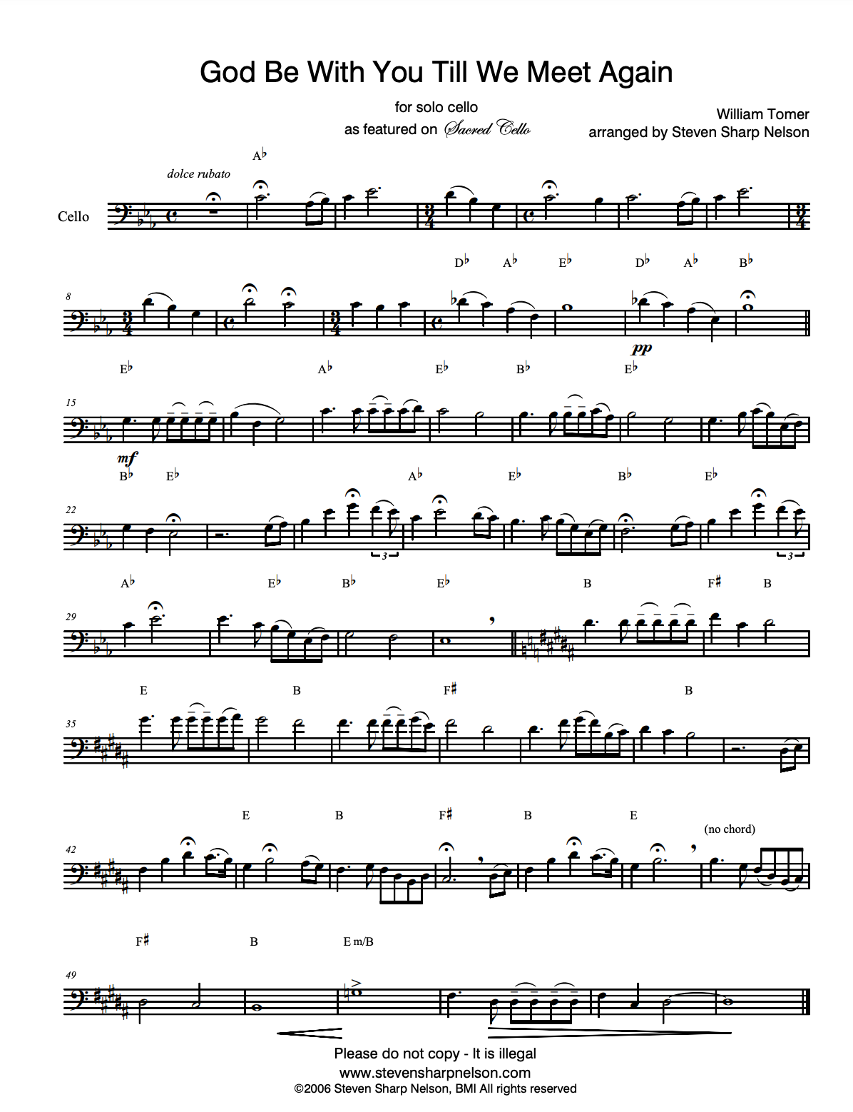 "God Be With You Till We Meet Again" - Sheet Music Single (PDF DOWNLOAD ONLY) (Copy)