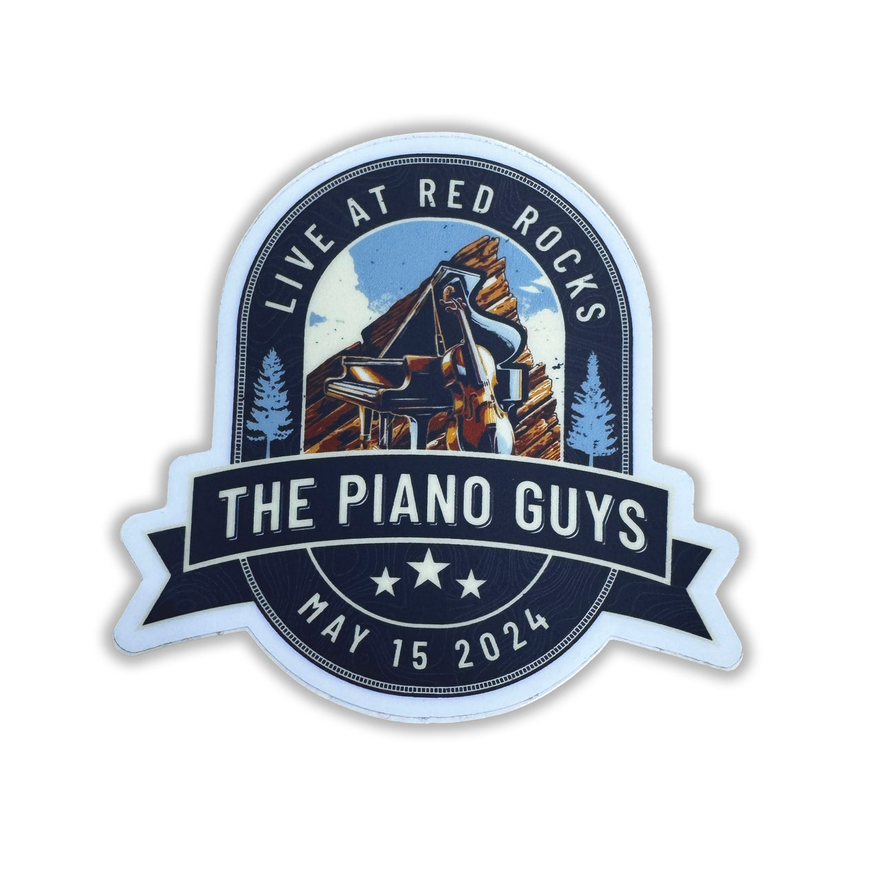 The Piano Guys Red Rocks 2024 Sticker
