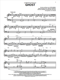 Thumbnail for Ghost Piano Solo Sheet Music Digital Download (PDF)
