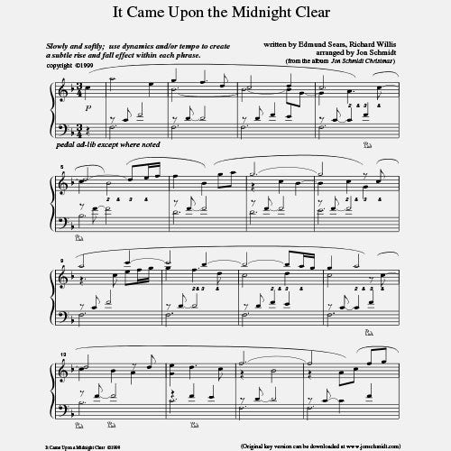 It Came Upon The Midnight Clear (Easy) - PDF