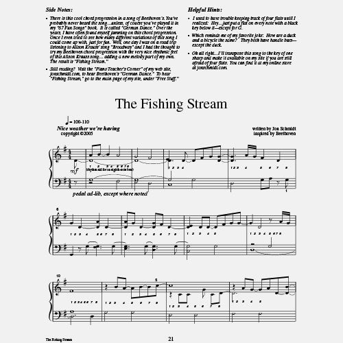 The Fishing Stream (Easy) - PDF